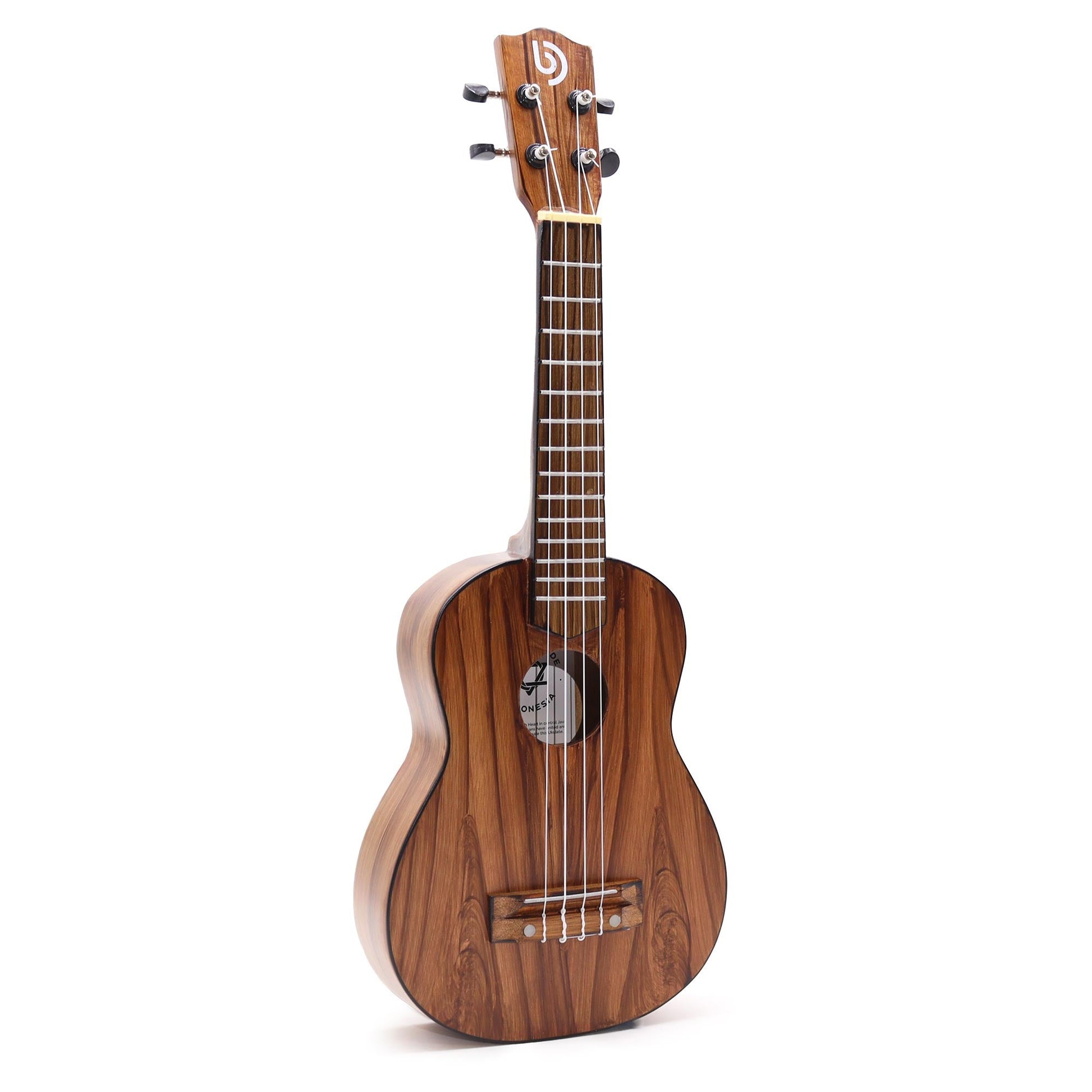Artisan Handmade 4 String Rosewood Ukulele - Natural Classic product packaging on clean background from Quintessential Holistic Health Ltd