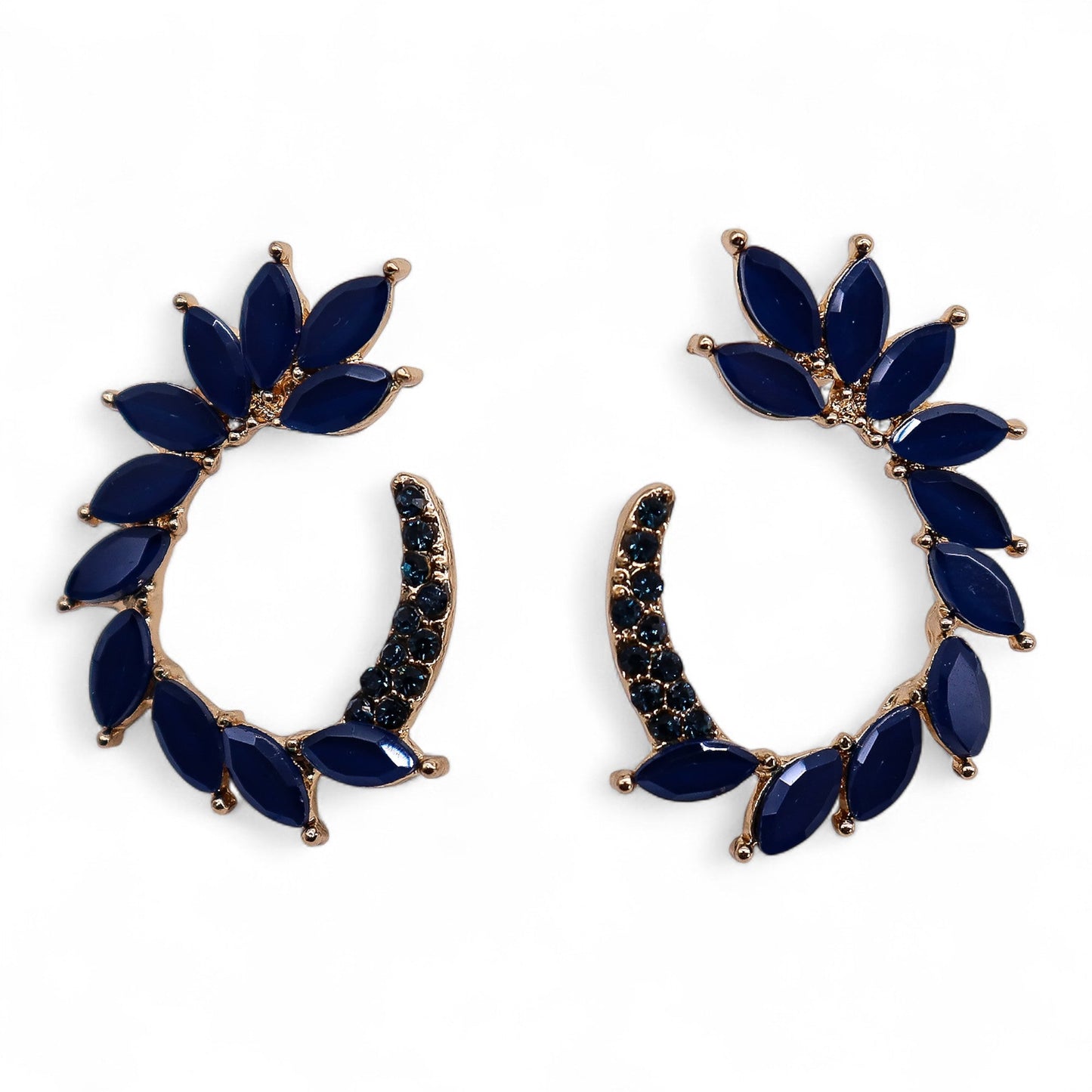 Mystical Nymph Aurora Vintage Glass Earrings - Royal Blue / Loop product packaging on clean background from Quintessential Holistic Health Ltd