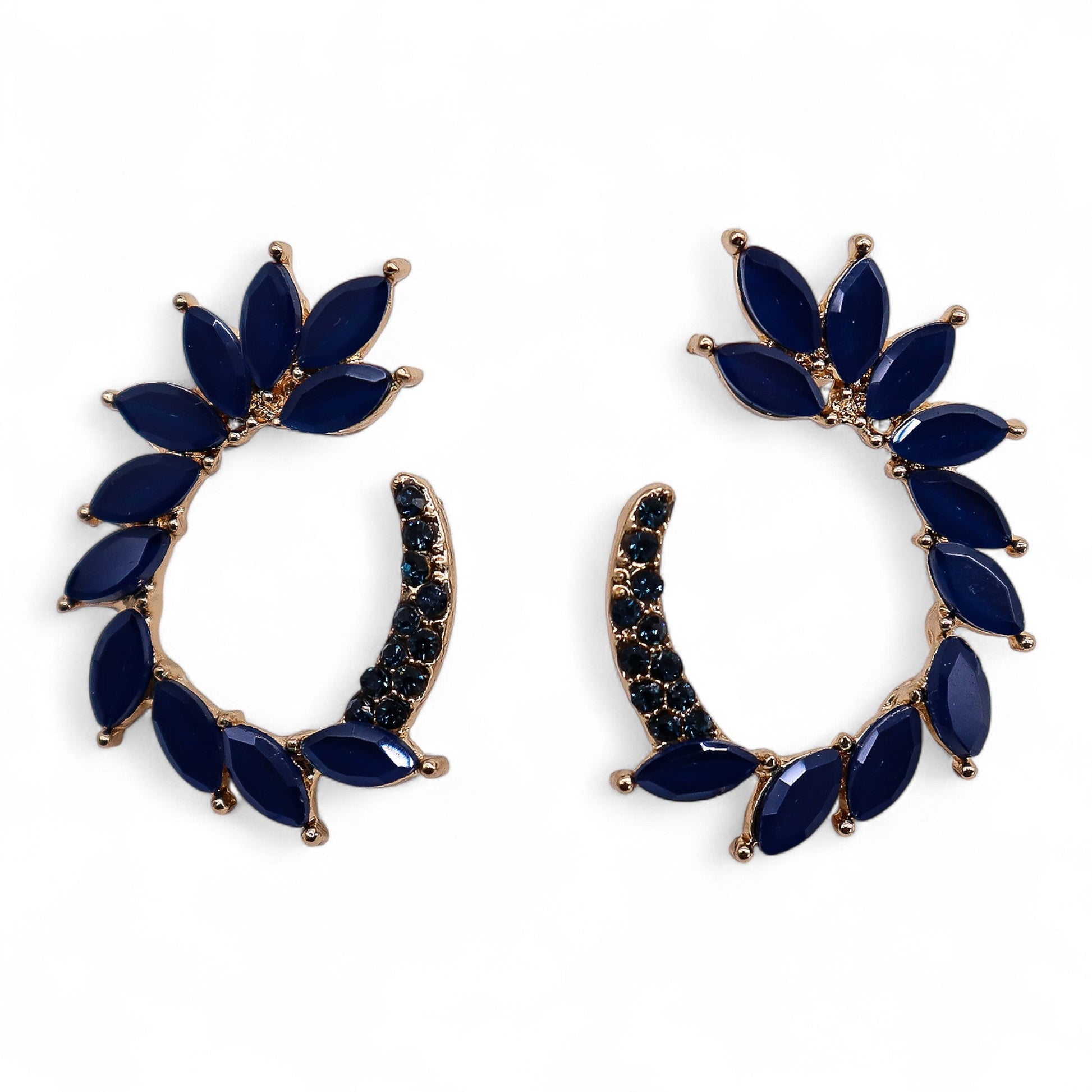 Mystical Nymph Aurora Vintage Glass Earrings - Royal Blue / Loop product packaging on clean background from Quintessential Holistic Health Ltd