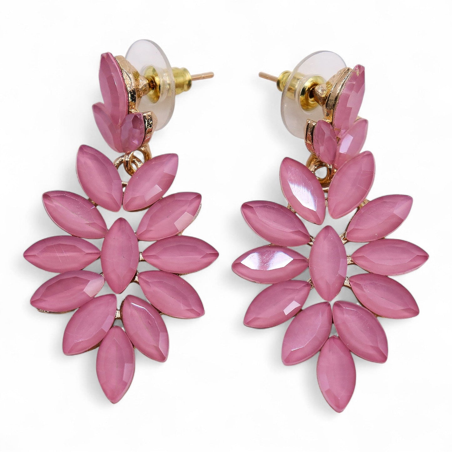 Mystical Nymph Aurora Vintage Glass Earrings - Soft Pink / Long Drop product packaging on clean background from Quintessential Holistic Health Ltd