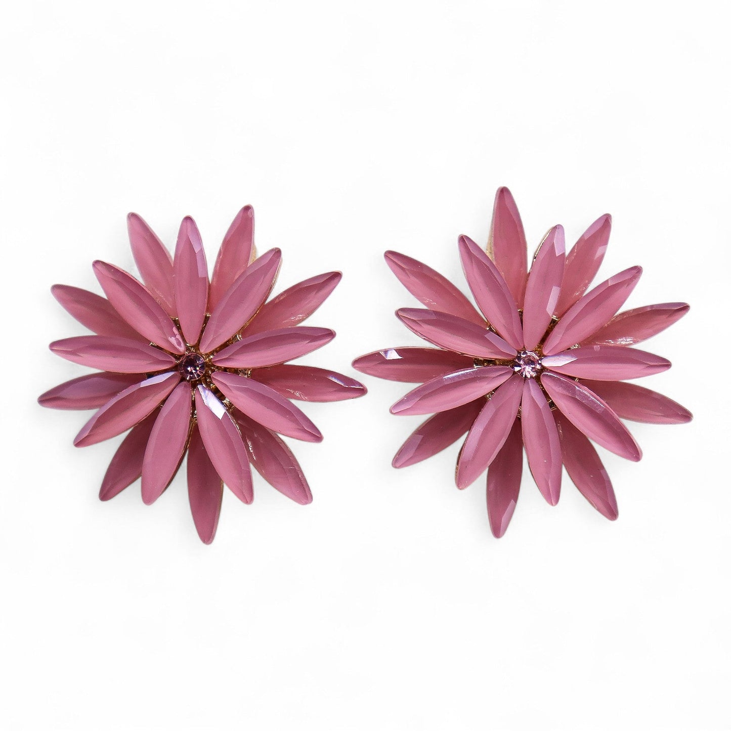 Mystical Nymph Aurora Vintage Glass Earrings - Soft Pink / Flowers product packaging on clean background from Quintessential Holistic Health Ltd