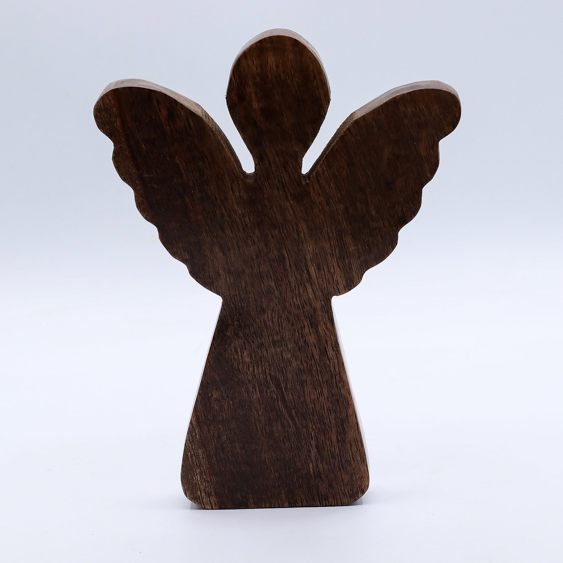 Hand Carved Mango Wooden Angel - Large / Gold Decor product packaging on clean background from Quintessential Holistic Health Ltd