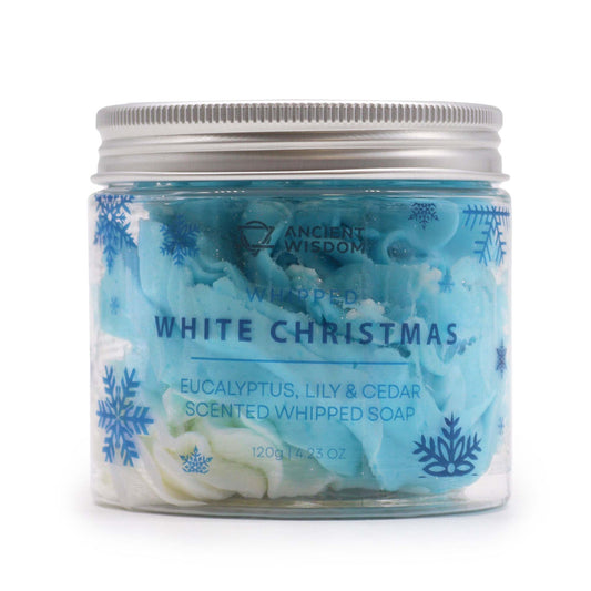 Handcrafted Vegan Friendly Whipped Soap - White Christmas - main product image from Quintessential Holistic Health Ltd UK