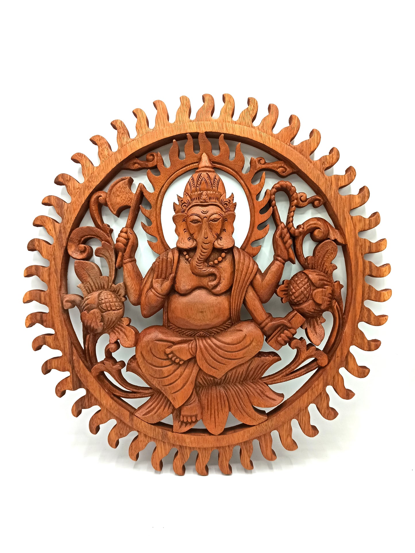 Handmade Decorative Suar Wooden Plaque