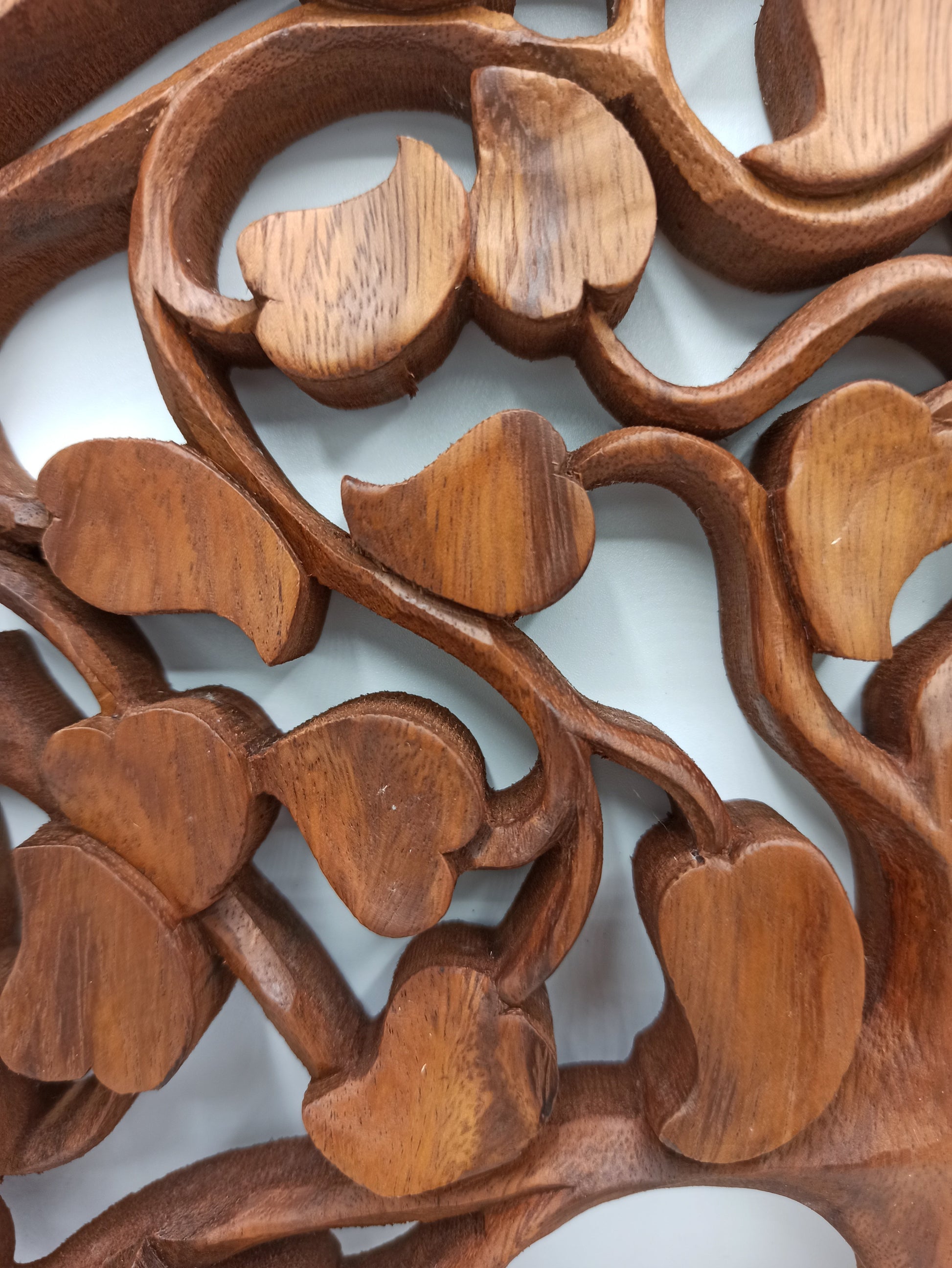 Tree of Life / Love - Handmade Decorative Suar Wooden Plaque - 40cm product packaging on clean background from Quintessential Holistic Health Ltd