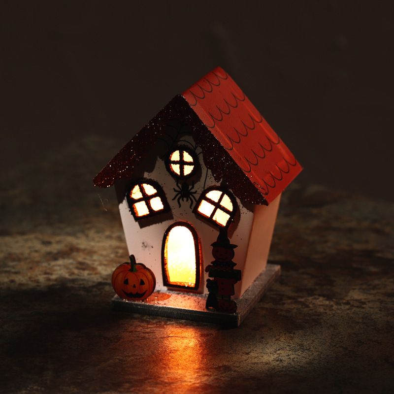 LED Halloween House - Spooky Spider and Pumpkin / Orange Roof product packaging on clean background from Quintessential Holistic Health Ltd