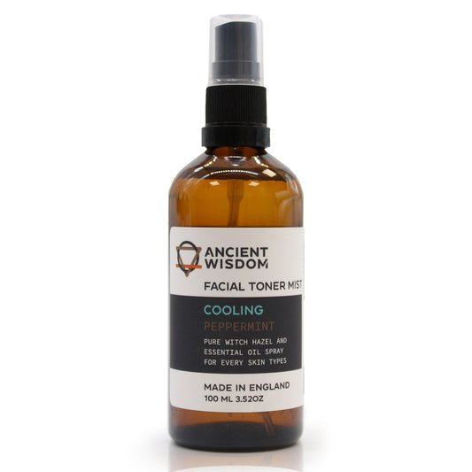 Vegan-Friendly Witch Hazel Facial Toner Mist - 100ml - Peppermint - main product image from Quintessential Holistic Health Ltd UK