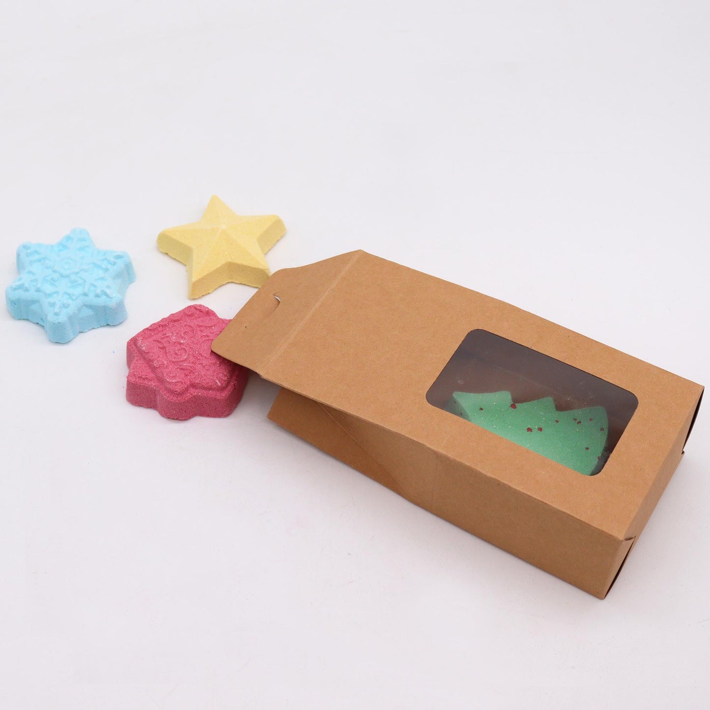Christmas Bath Bomb Gift Pack - Christmas Wish List product packaging on clean background from Quintessential Holistic Health Ltd